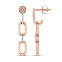 Thumbnail for Diamond 1/10 Ct.Tw. Fashion Earrings in 10K Rose Gold