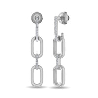 Thumbnail for Diamond 1/10 Ct.Tw. Fashion Earrings in 10K White Gold