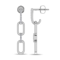 Thumbnail for Diamond 1/10 Ct.Tw. Fashion Earrings in 10K White Gold