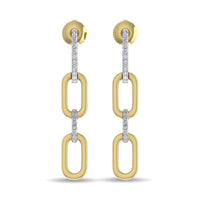 Thumbnail for Diamond 1/10 Ct.Tw. Fashion Earrings in 10K Yellow Gold
