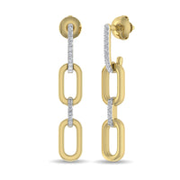 Thumbnail for Diamond 1/10 Ct.Tw. Fashion Earrings in 10K Yellow Gold