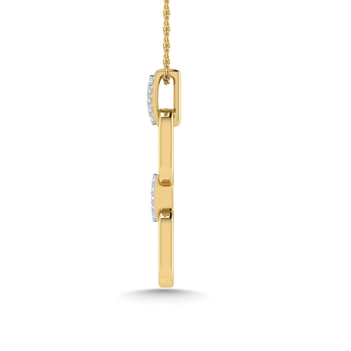 Diamond 1/50 Ct.Tw. Fashion Pendant in 10K Yellow Gold