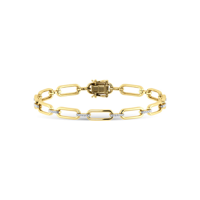 Diamond 1/4 Ct.Tw. Fashion Bracelet in 10K Yellow Gold