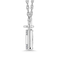 Thumbnail for Diamond 1/20 Ct.Tw. Lock and Key Pendant in 925 Silver