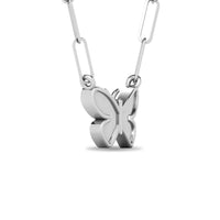Thumbnail for Diamond 1/10 Ct.Tw. Butterfly Pendant in 925 Silver