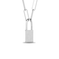 Thumbnail for Diamond 1/50 Ct.Tw. Lock Pendant in 925 Silver