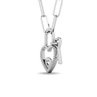Thumbnail for Diamond 1/20 Ct.Tw. Lock Pendant in 925 Silver