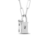 Thumbnail for Diamond 1/20 Ct.Tw. Lock Pendant in 925 Silver