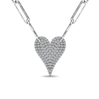 Thumbnail for Diamond 1/4 Ct.Tw. Heart Pendant in 10K White Gold