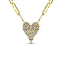 Thumbnail for Diamond 1/4 Ct.Tw. Heart Pendant in 10K Yellow Gold
