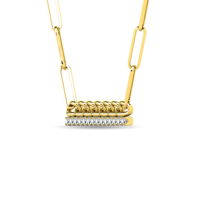Diamond 1/5 Ct.Tw. Fashion Pendant in 10K Yellow Gold