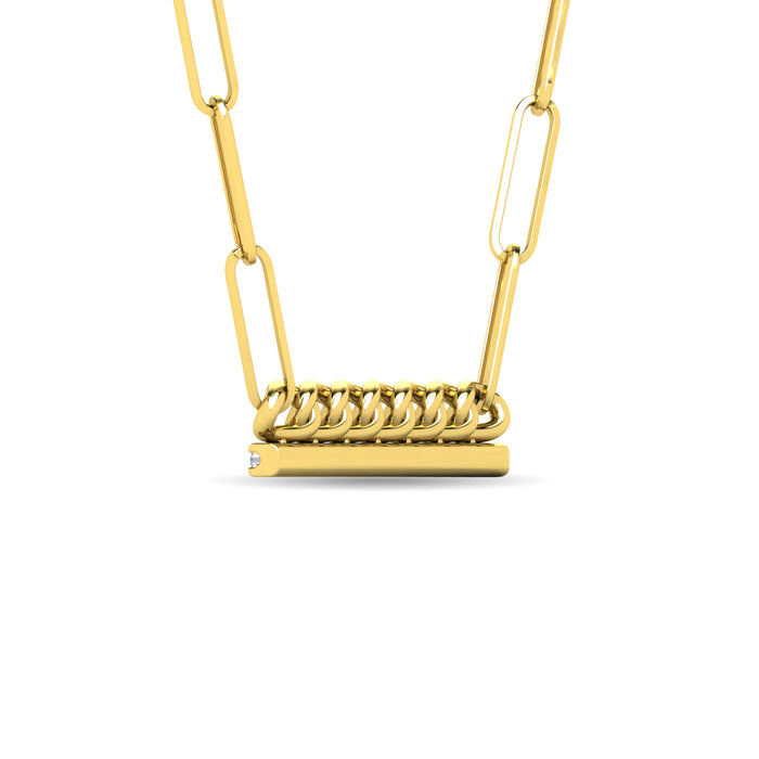 Diamond 1/5 Ct.Tw. Fashion Pendant in 10K Yellow Gold