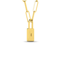 Thumbnail for Diamond 1/5 Ct.Tw. Lock Pendant in 10K Yellow Gold