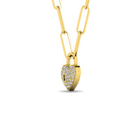 Thumbnail for Diamond 1/8 Ct.Tw. Lock Pendant in 10K Yellow Gold