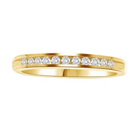 Thumbnail for LADIES BAND 1/4 CT ROUND DIAMOND 14K YELLOW GOLD