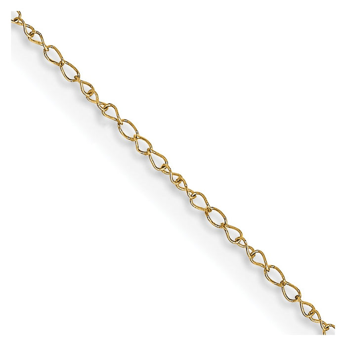 14k .42 mm Carded Curb Chain