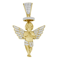 Thumbnail for MEN'S CHARM 1/6 CT ROUND DIAMOND 10K YELLOW GOLD
