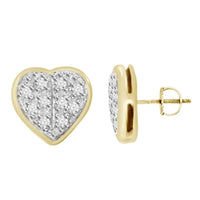 Thumbnail for YUVA EARRINGS 1/20 CT ROUND DIAMOND 10K YELLOW GOLD
