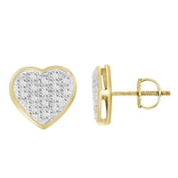 Thumbnail for YUVA EARRINGS 1/10 CT ROUND DIAMOND 10K YELLOW GOLD