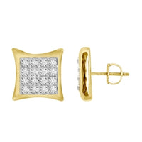 Thumbnail for YUVA EARRINGS 1/10 CT ROUND DIAMOND 10K YELLOW GOLD
