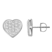 Thumbnail for YUVA EARRINGS 1/10 CT ROUND DIAMOND 10K WHITE GOLD