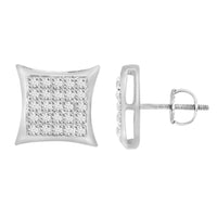 Thumbnail for YUVA EARRINGS 1/6 CT ROUND DIAMOND 10K WHITE GOLD
