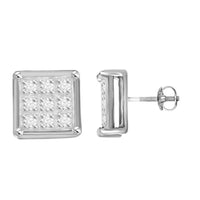 Thumbnail for YUVA EARRINGS 1/20 CT ROUND DIAMOND 10K WHITE GOLD