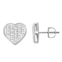Thumbnail for YUVA EARRINGS 1/10 CT ROUND DIAMOND 10K SILVER