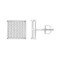 Thumbnail for YUVA EARRINGS 1/4 CT ROUND DIAMOND 10K SILVER