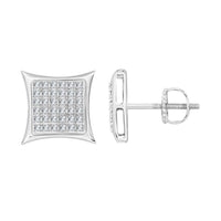 Thumbnail for YUVA EARRINGS 1/4 CT ROUND DIAMOND 10K SILVER