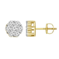 Thumbnail for LADIES EARRINGS 1/6 CT ROUND DIAMOND 10K YELLOW GOLD