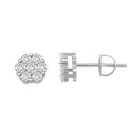 Thumbnail for LADIES EARRING 1 1/2 CT ROUND DIAMOND 14K YELLOW GOLD
