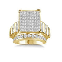 Thumbnail for LADIES RING 4 CT ROUND/PRINCESS/BAGUETTE DIAMOND 10K YELLOW GOLD