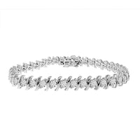 Thumbnail for LADIES BRACELET 5 CT ROUND DIAMOND 14K WHITE GOLD