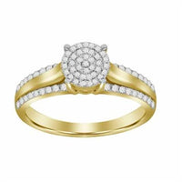 Thumbnail for LADIES RING 1/5 CT ROUND DIAMOND 10K YELLOW GOLD