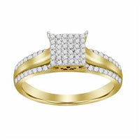 Thumbnail for LADIES RING 1/5 CT ROUND DIAMOND 10K YELLOW GOLD