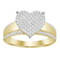 Thumbnail for LADIES RING 1/3 CT ROUND DIAMOND 10K YELLOW GOLD