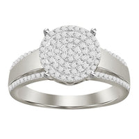 Thumbnail for LADIES RING 1/3 CT ROUND DIAMOND 10K WHITE GOLD