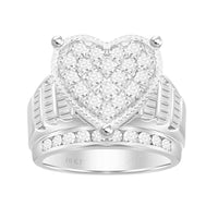 Thumbnail for LADIES RING 1/2 CT ROUND DIAMOND 10K WHITE GOLD