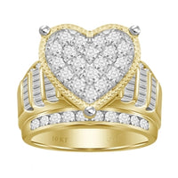Thumbnail for LADIES RING 1 CT ROUND DIAMOND 10K YELLOW GOLD