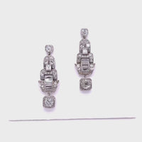 Carrera and Carrera Platinum Diamond Earrings