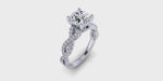 1.5 Carat Infinity Round Brilliant Diamond Engagement Ring-Angelucci Jewelry