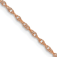 Thumbnail for 14k Rose Gold 1.15mm Baby Rope Chain