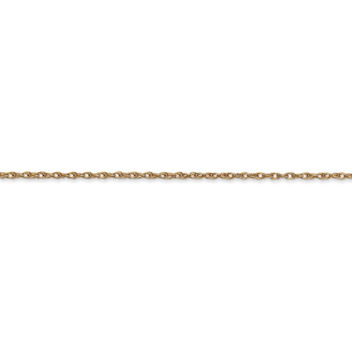 14K 1.15mm Carded Cable Rope Chain