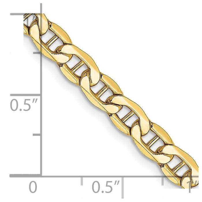 14k 4.75mm Semi-Solid Anchor Chain