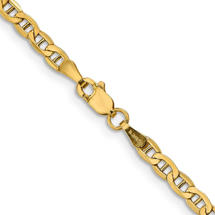 14k 3.2mm Semi-Solid Anchor Chain