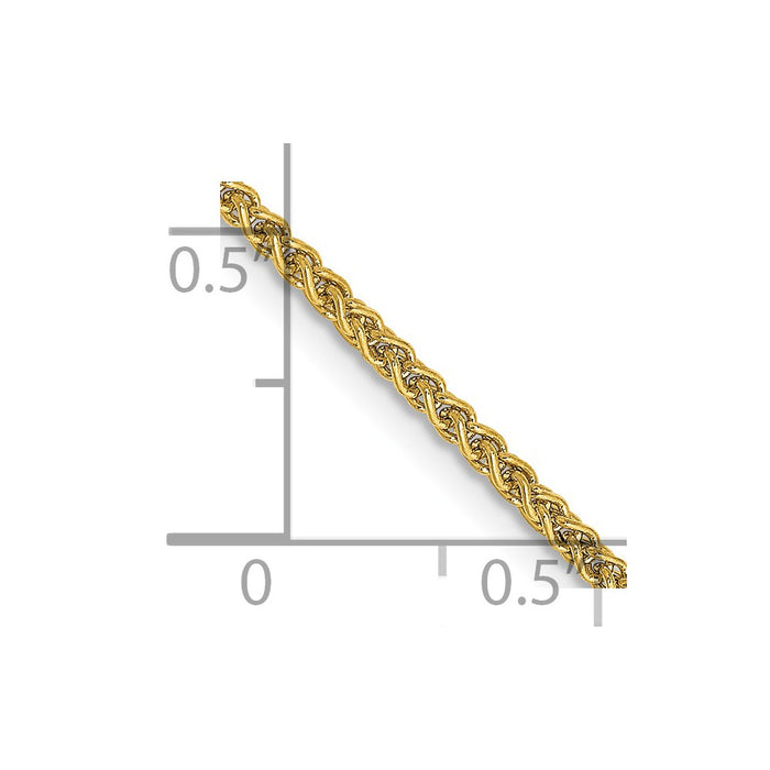 14k 1.55mm Semi-Solid Wheat Chain