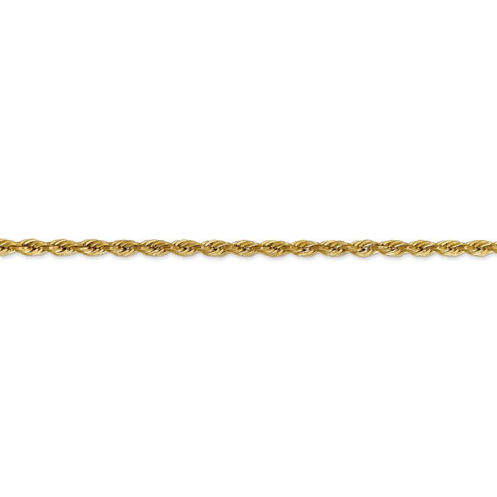 14ky 3.0mm Semi-Solid Rope Chain