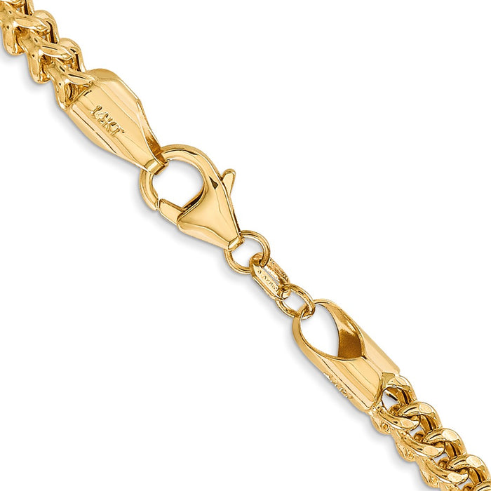 14k 3.7mm Semi-Solid Franco Chain