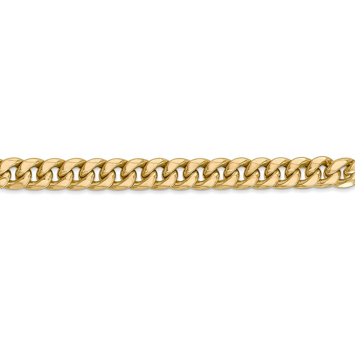 14k 6mm Semi-Solid Miami Cuban Chain